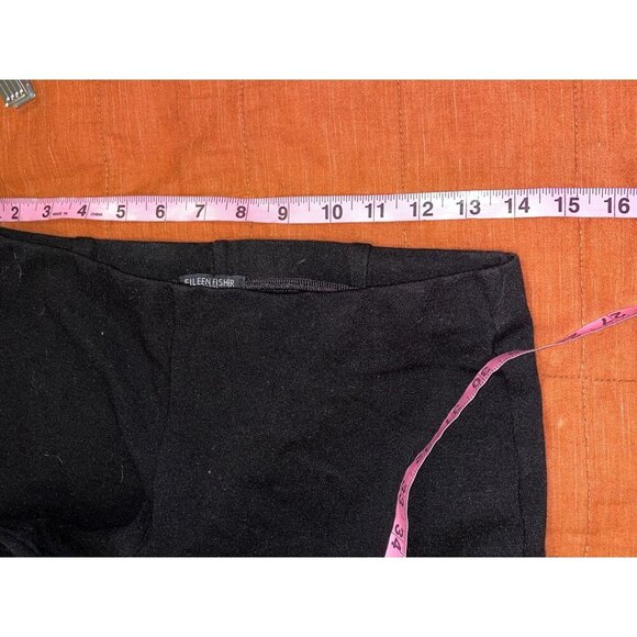 Eileen Fisher Black Petite Slim Fit Stretch Elastic Waistband Women's Pants Size - Picture 6 of 10